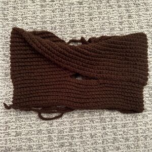 Handmade Brown Crochet Tube Top